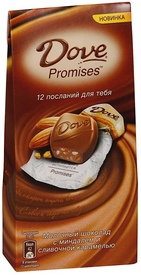 Шоколад dove с карамелью